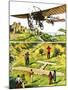 Memorial to Louis Bleriot's Flight across the Channel in 1909-Green-Mounted Giclee Print