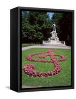 Memorial to Mozart, Burggarten, Vienna, Austria-Geoff Renner-Framed Stretched Canvas