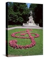 Memorial to Mozart, Burggarten, Vienna, Austria-Geoff Renner-Stretched Canvas