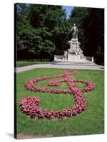 Memorial to Mozart, Burggarten, Vienna, Austria-Geoff Renner-Stretched Canvas