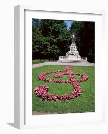 Memorial to Mozart, Burggarten, Vienna, Austria-Geoff Renner-Framed Photographic Print