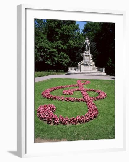 Memorial to Mozart, Burggarten, Vienna, Austria-Geoff Renner-Framed Photographic Print