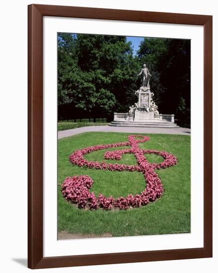 Memorial to Mozart, Burggarten, Vienna, Austria-Geoff Renner-Framed Photographic Print