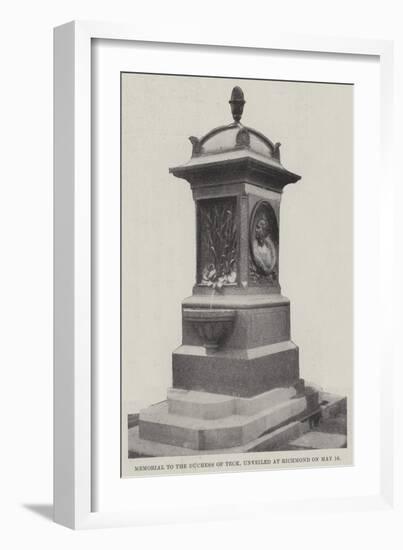 Memorial to the Duchess of Teck, Unveiled at Richmond on 16 May-null-Framed Giclee Print