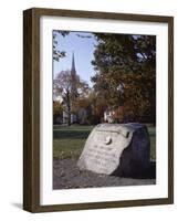 Memorial to the First Confrontation Between Minutemen and British on 19 April 1775-Christopher Rennie-Framed Photographic Print