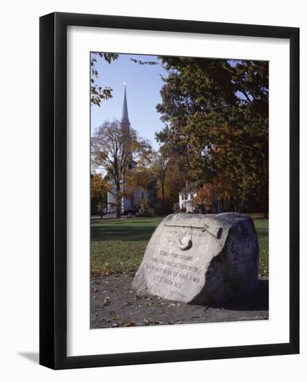 Memorial to the First Confrontation Between Minutemen and British on 19 April 1775-Christopher Rennie-Framed Photographic Print