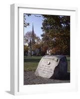 Memorial to the First Confrontation Between Minutemen and British on 19 April 1775-Christopher Rennie-Framed Photographic Print