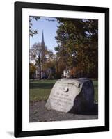 Memorial to the First Confrontation Between Minutemen and British on 19 April 1775-Christopher Rennie-Framed Photographic Print