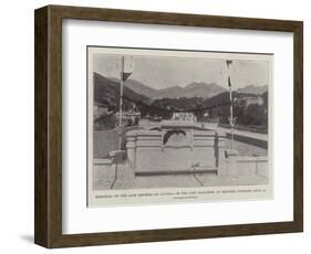 Memorial to the Late Empress of Austria on the Pont Elizabeth at Mentone, Unveiled 30 April-null-Framed Giclee Print