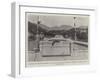 Memorial to the Late Empress of Austria on the Pont Elizabeth at Mentone, Unveiled 30 April-null-Framed Giclee Print