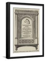 Memorial to the Late Mr John Siddall, at Old Windsor-null-Framed Giclee Print