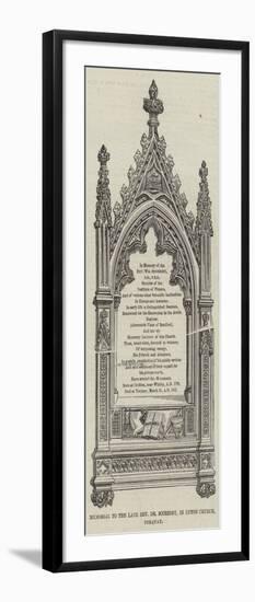 Memorial to the Late Reverend Dr Scoresby, in Upton Church, Torquay-null-Framed Giclee Print