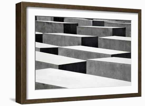 Memorial to the Murdered Jews of Europe, Berlin, Germany-Kymri Wilt-Framed Photographic Print