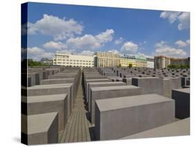 Memorial to the Murdered Jews of Europe, or the Holocaust Memorial, Ebertstrasse, Berlin, Germany-Neale Clarke-Stretched Canvas