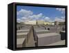 Memorial to the Murdered Jews of Europe, or the Holocaust Memorial, Ebertstrasse, Berlin, Germany-Neale Clarke-Framed Stretched Canvas