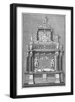 Memorial to Thomas Sutton in the Chapel of Charterhouse, Finsbury, London-George Vertue-Framed Giclee Print