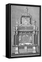 Memorial to Thomas Sutton in the Chapel of Charterhouse, Finsbury, London-George Vertue-Framed Stretched Canvas
