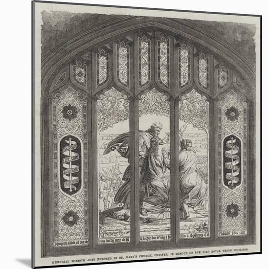 Memorial Window Just Erected in St Mary's Church-null-Mounted Giclee Print