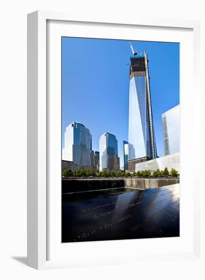 Memorial - World Trade Center - New York - United States-Philippe Hugonnard-Framed Photographic Print