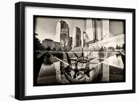 Memorial - World Trade Center - New York - United States-Philippe Hugonnard-Framed Photographic Print