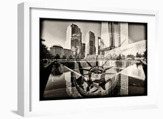 Memorial - World Trade Center - New York - United States-Philippe Hugonnard-Framed Photographic Print