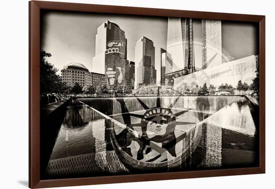 Memorial - World Trade Center - New York - United States-Philippe Hugonnard-Framed Photographic Print