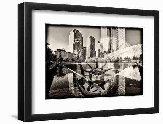 Memorial - World Trade Center - New York - United States-Philippe Hugonnard-Framed Photographic Print