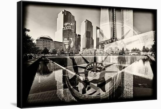 Memorial - World Trade Center - New York - United States-Philippe Hugonnard-Framed Stretched Canvas