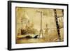 Memories About Paris.. Vintage Photoalbum Series-Maugli-l-Framed Art Print