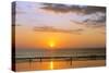 Memories Beach, Sunset, Khao Lak, Phang Nga Province, Thailand, Southeast Asia, Asia-Christian Kober-Stretched Canvas