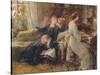Memories, C.1886-Frank Bernard Dicksee-Stretched Canvas