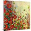 Memories of Grandmother’s Garden-Jennifer Lommers-Stretched Canvas