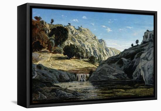 Memories of Ollioules Gorge, 1861-Paul Camille Guigou-Framed Stretched Canvas