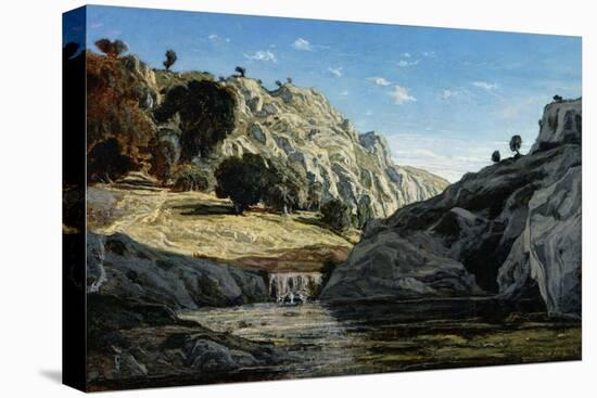 Memories of Ollioules Gorge, 1861-Paul Camille Guigou-Stretched Canvas