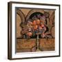 Memories of Provence, Grapes and Persimmons-Karel Burrows-Framed Art Print