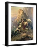 Memories of the Trip from Paris to Cadiz - Alexandre Dumas (Per) in Spain, 1830-Pierre Francois Eugene Giraud-Framed Giclee Print