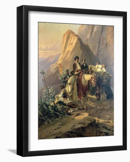 Memories of the Trip from Paris to Cadiz - Alexandre Dumas (Per) in Spain, 1830-Pierre Francois Eugene Giraud-Framed Giclee Print