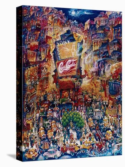 Memories of Times Square-Bill Bell-Stretched Canvas