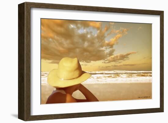 Memories on the Beach 1-Carlos Casamayor-Framed Giclee Print