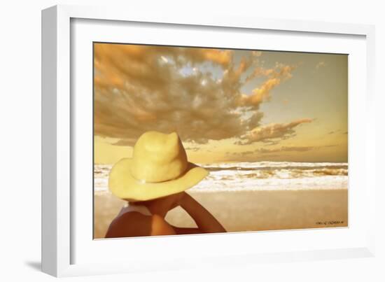 Memories on the Beach 1-Carlos Casamayor-Framed Giclee Print