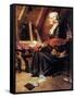 Memories (or Woman Reading Love Letters in Attic)-Norman Rockwell-Framed Stretched Canvas