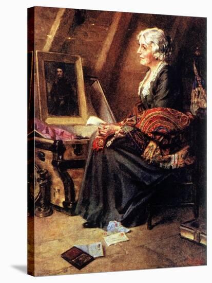 Memories (or Woman Reading Love Letters in Attic)-Norman Rockwell-Stretched Canvas