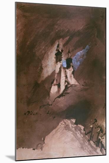 Memory of a Castle in the Vosges, 1857-Victor Hugo-Mounted Giclee Print