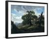 Memory of a Wooded Island in the Baltic Sea (Oak Trees by the Se), 1835-Carl Gustav Carus-Framed Giclee Print