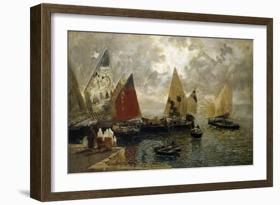 Memory of Chioggia, 1887-Mose Bianchi-Framed Giclee Print