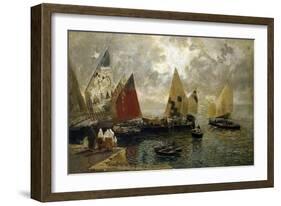 Memory of Chioggia, 1887-Mose Bianchi-Framed Giclee Print