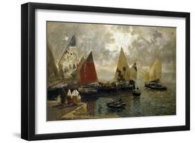 Memory of Chioggia, 1887-Mose Bianchi-Framed Giclee Print