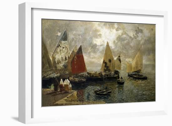 Memory of Chioggia, 1887-Mose Bianchi-Framed Giclee Print