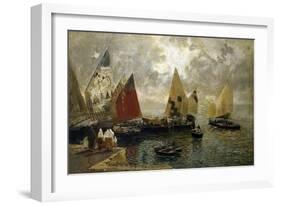 Memory of Chioggia, 1887-Mose Bianchi-Framed Giclee Print