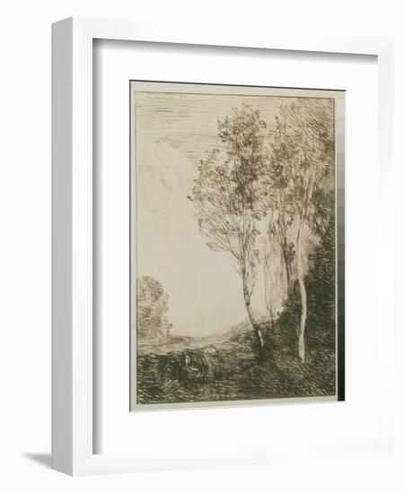 Memory of Italy, 1863-Jean-Baptiste-Camille Corot-Framed Giclee Print